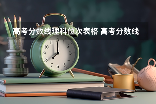 高考分数线理科位次表格 高考分数线一分一段表