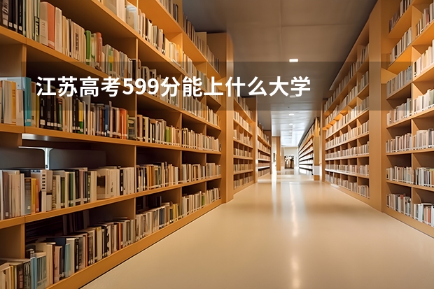 江苏高考599分能上什么大学