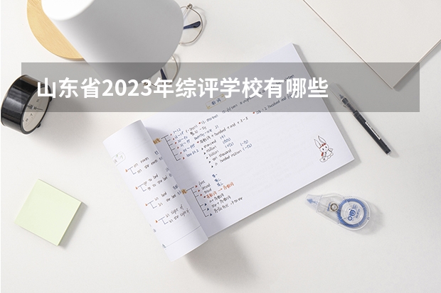 山东省2023年综评学校有哪些