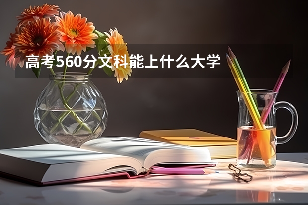 高考560分文科能上什么大学