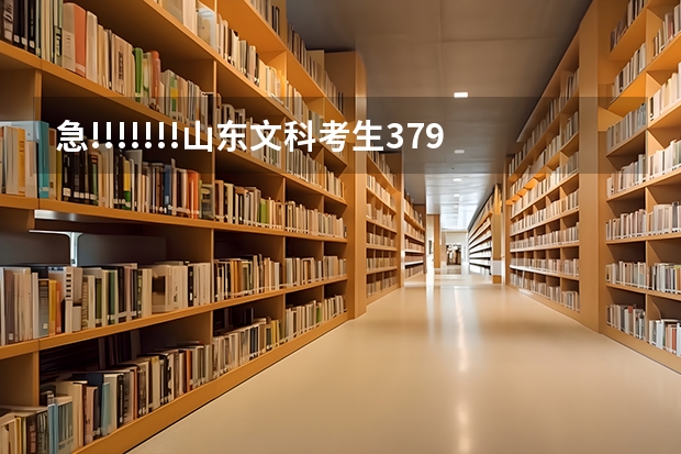 急!!!!!!!山东文科考生379分 能上什么专科学校