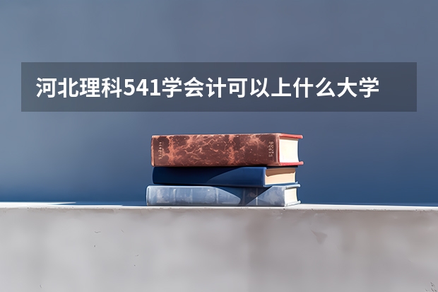 河北理科541学会计可以上什么大学？