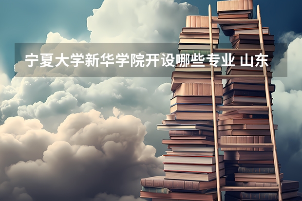 宁夏大学新华学院开设哪些专业 山东专业录取分数线