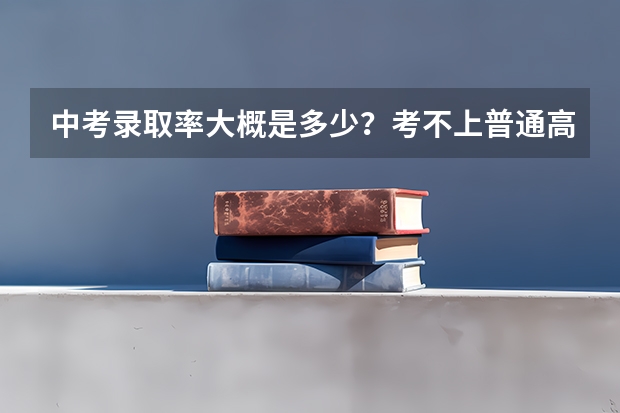 中考录取率大概是多少？考不上普通高中能上什么学？