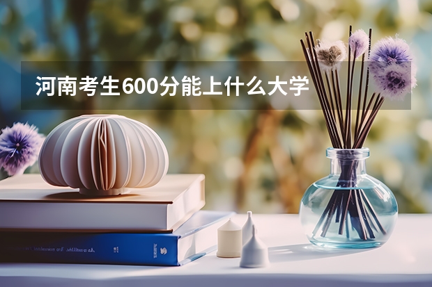 河南考生600分能上什么大学