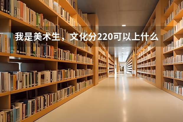 我是美术生，文化分220可以上什么大学？