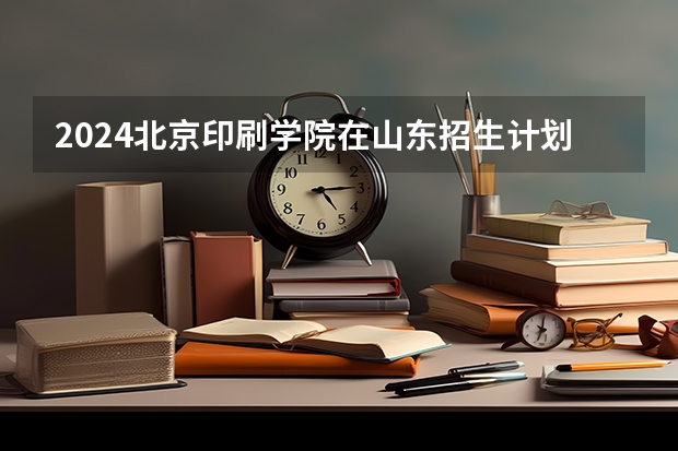 2024北京印刷学院在山东招生计划（招生人数）