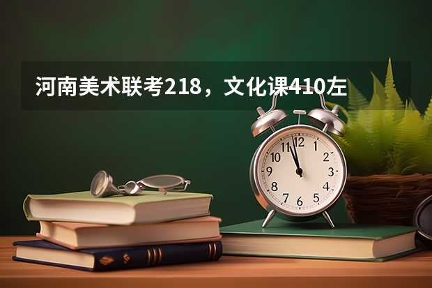 河南美术联考218，文化课410左右可上什么大学？