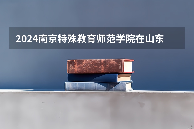 2024南京特殊教育师范学院在山东招生计划（招生人数）