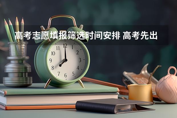 高考志愿填报筛选时间安排 高考先出分还是先报考