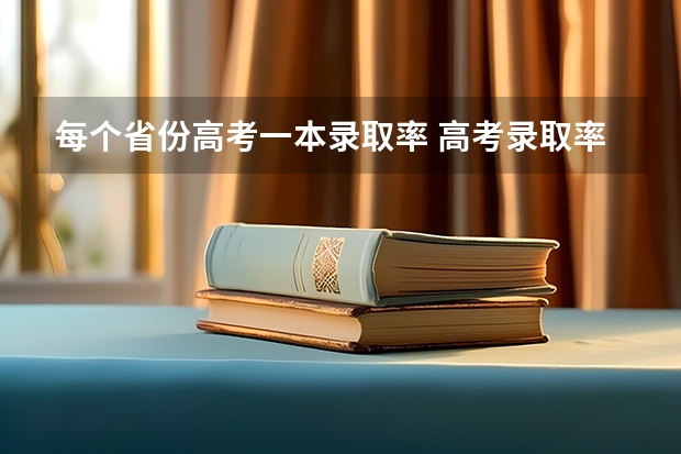 每个省份高考一本录取率 高考录取率省份排名