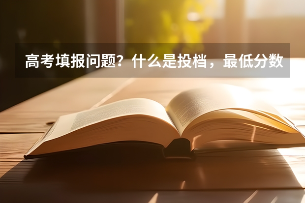 高考填报问题？什么是投档，最低分数线？专科。