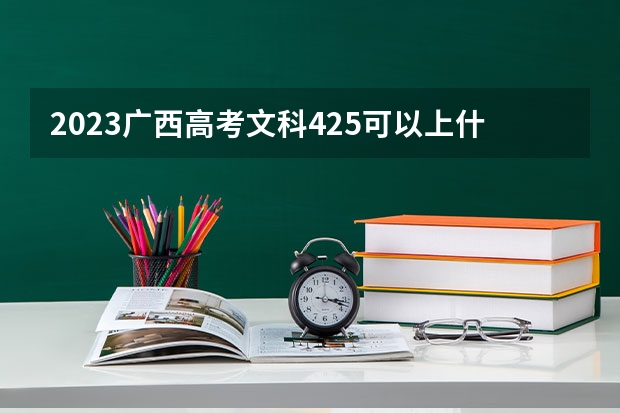 2023广西高考文科425可以上什么大学