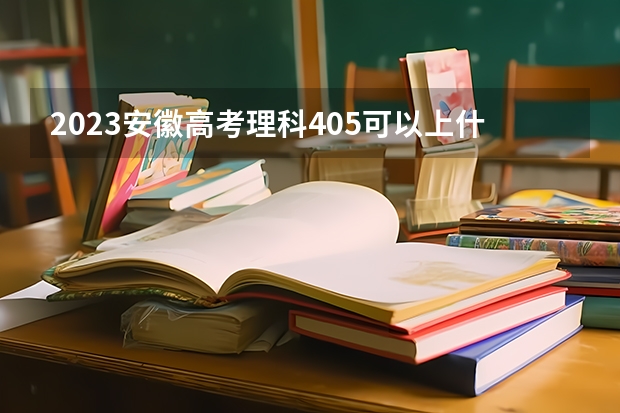 2023安徽高考理科405可以上什么大学