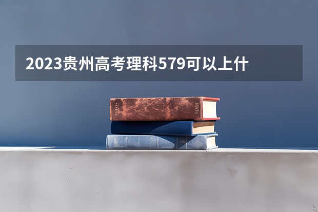 2023贵州高考理科579可以上什么大学