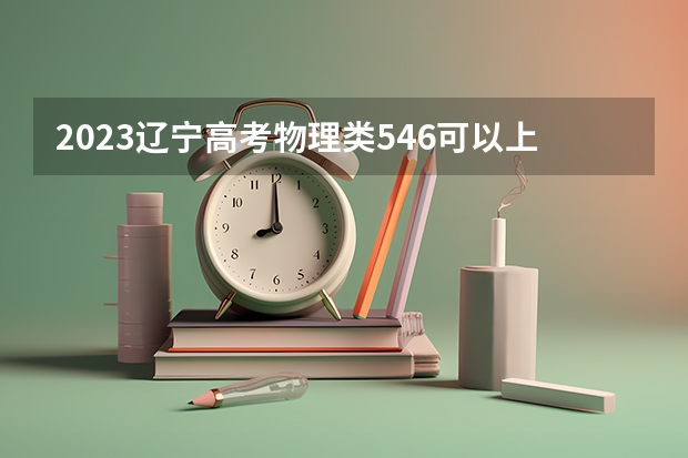 2023辽宁高考物理类546可以上什么大学