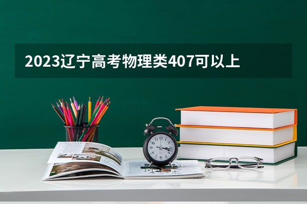 2023辽宁高考物理类407可以上什么大学