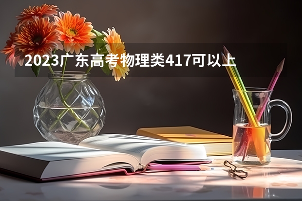 2023广东高考物理类417可以上什么大学