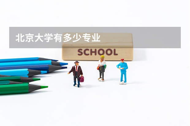 北京大学有多少专业