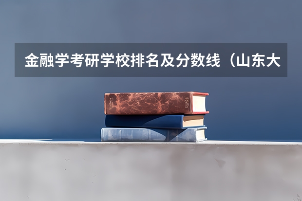 金融学考研学校排名及分数线（山东大学排名2022最新排名榜）