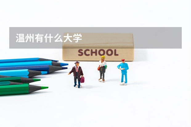 温州有什么大学