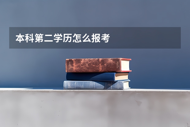 本科第二学历怎么报考