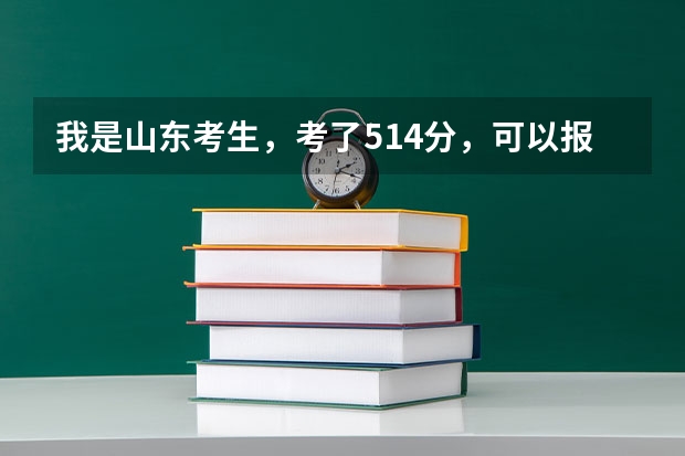 我是山东考生，考了514分，可以报省内的哪些大学啊？